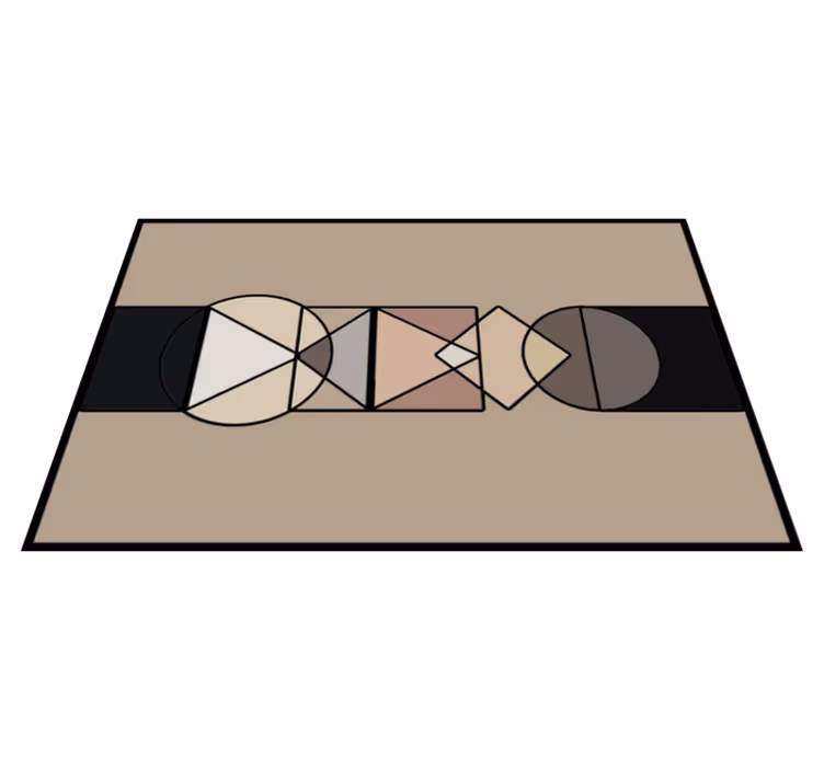 Vinil preproga geometrijske oblike krogi - TenStickers