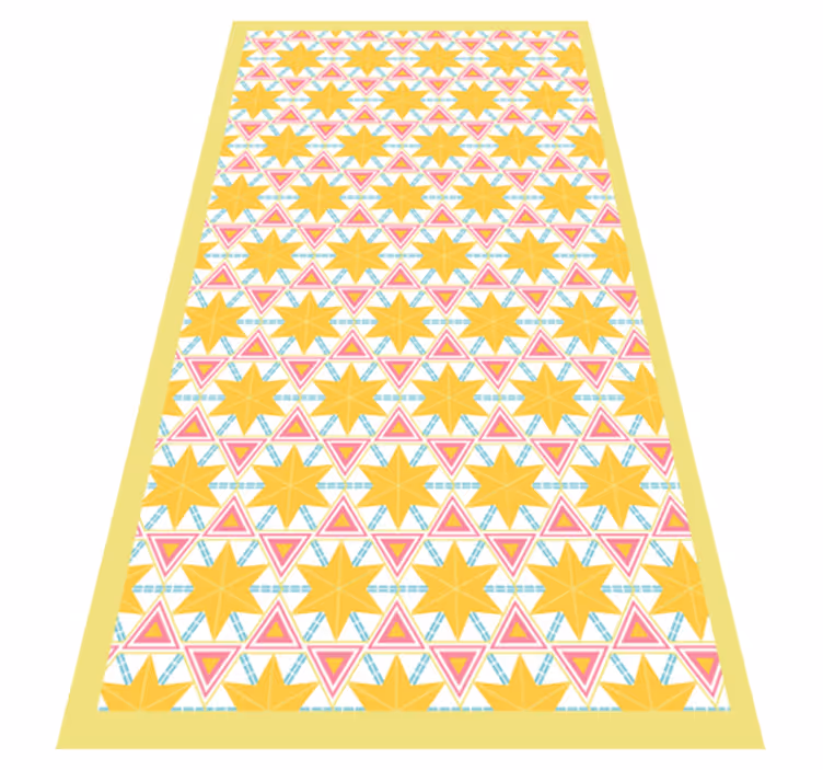 Vinilna preproga za kuhinjo geometrijski zvezdni vzorec - TenStickers