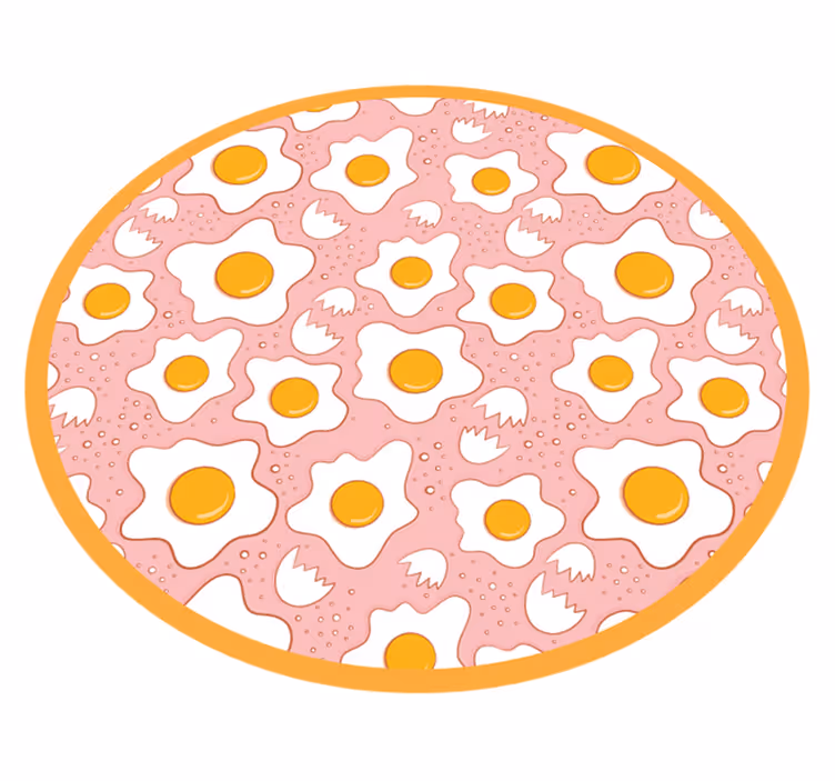 Okrogel jajčni vzorec Otroške vinilna preproga - TenStickers