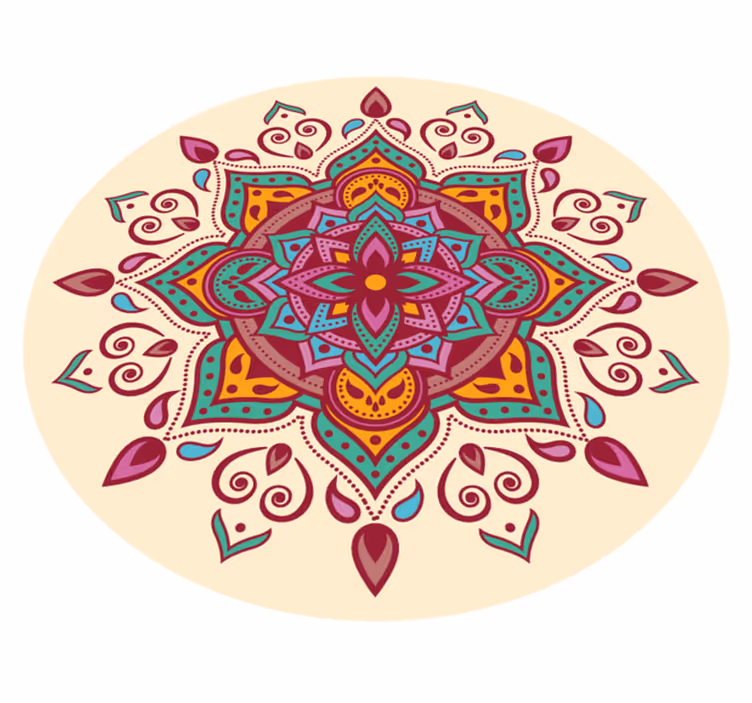 Umetnost mandale Vinilna preproga mandala - TenStickers