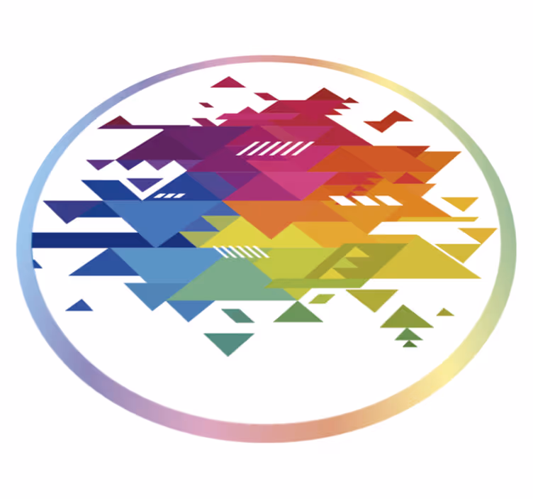 Vinilne preproge z geometrijskimi vzorci v barvah - TenStickers