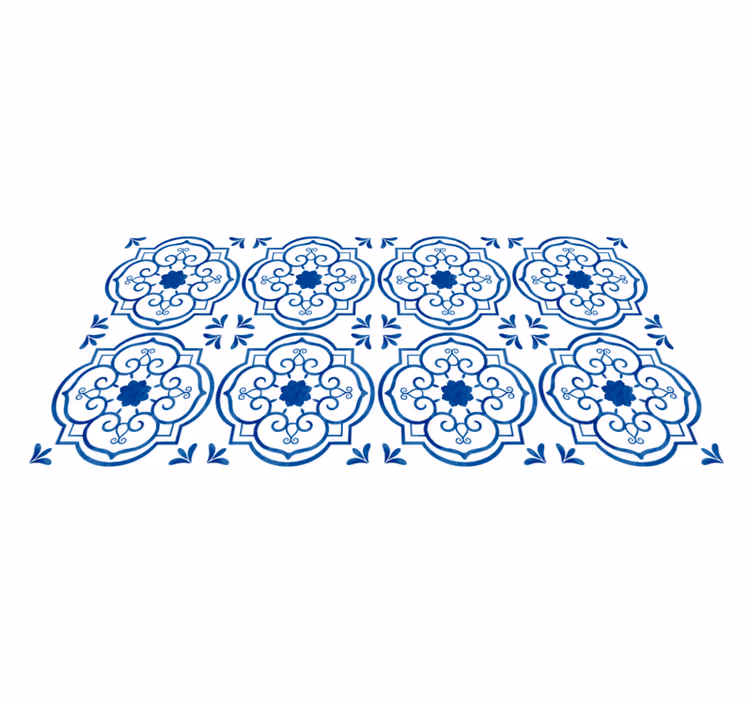Modra kopalnica ploščice preproga - TenStickers