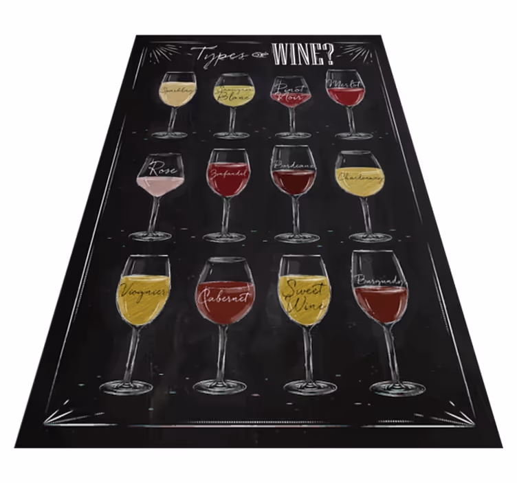 Vrsta vin črna preproga po meri - TenStickers