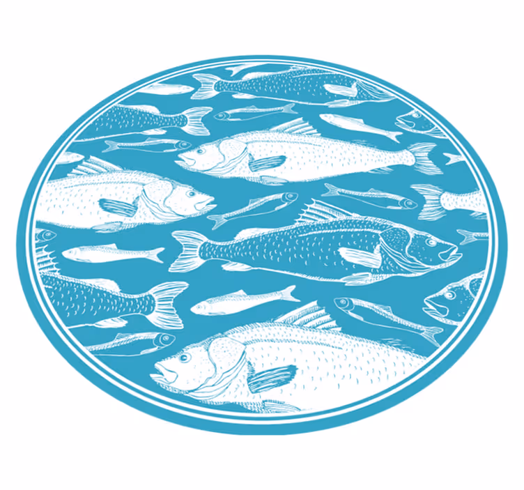 Lesena tla z vzorcem morske trave - TenStickers