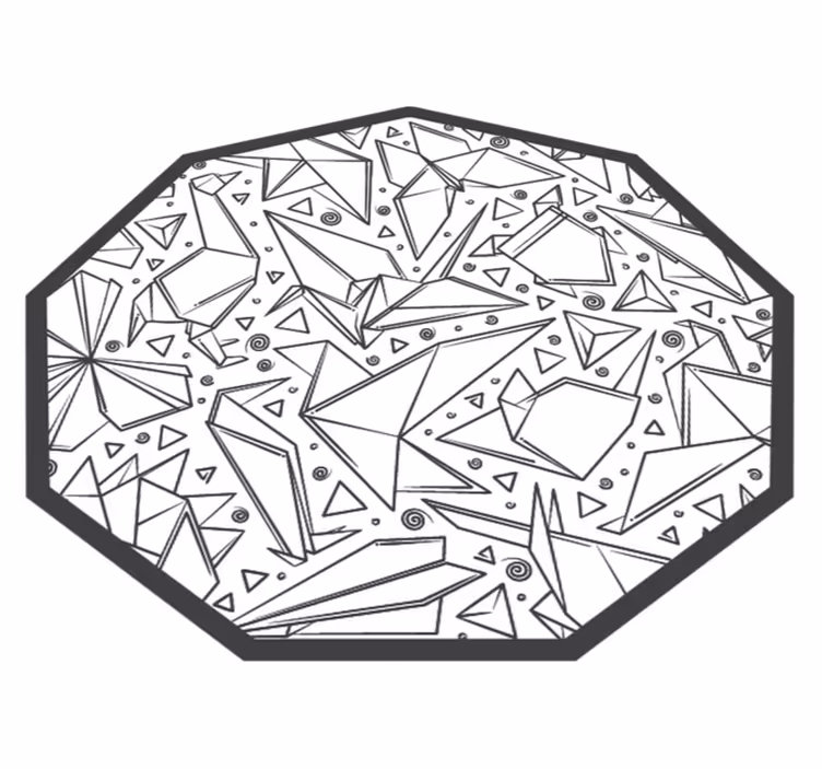 Vinilne preproge z geometrijskimi vzorci oktagon - TenStickers