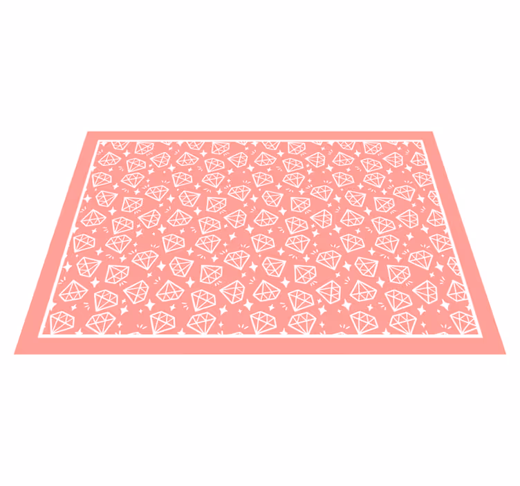 Vinilne talne obloge z teksturo geometrijski diamanti - TenStickers