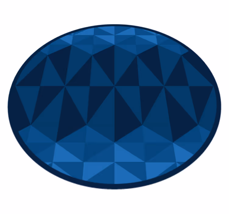 Modre trikotne geometrijske preproge iz vinila - TenStickers