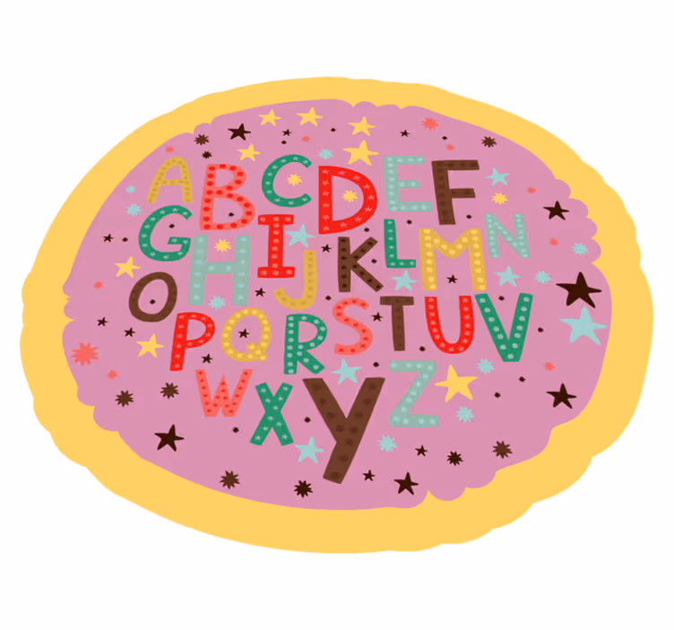 Poučna abeceda abecedni vinilni preproga - TenStickers