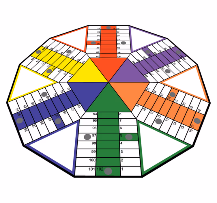 Izobraževalna igralna plošča Vinilna preproga z igre - TenStickers