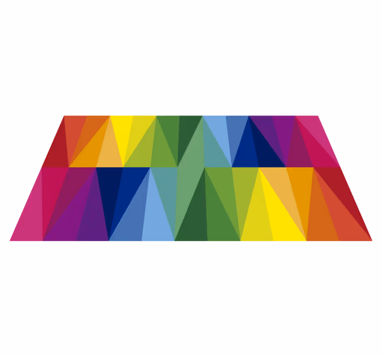 Pisan trikotni niz Vinilne preproge z geometrijskimi vzorci - TenStickers