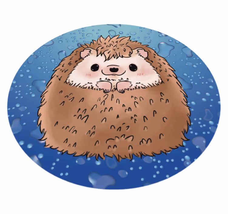 čudovit jež živalska vinil preproga - TenStickers