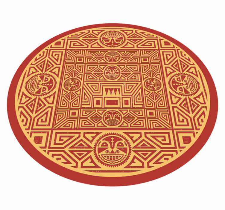 Plemenska mandala Vinilna preproga mandala - TenStickers