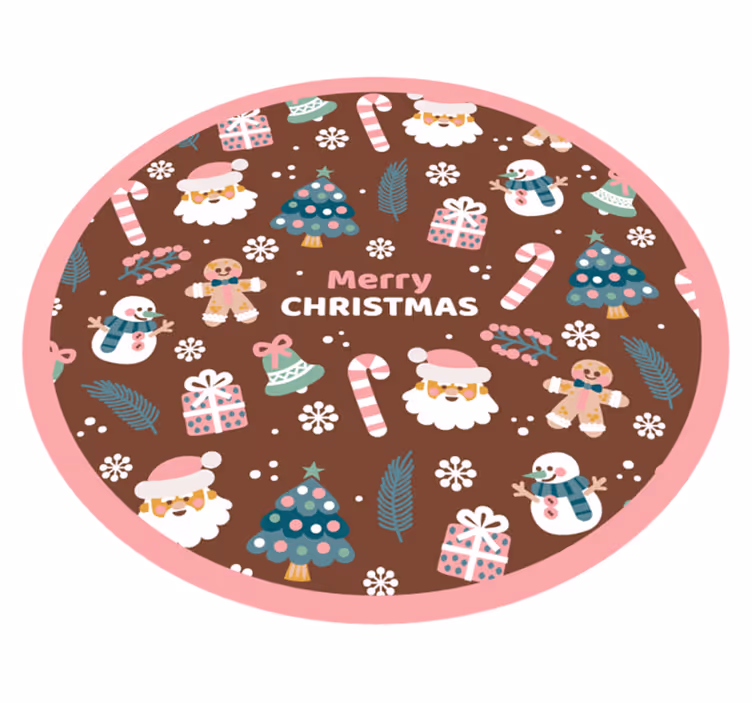 Okrasna vesel božična podloga za božično drevo - TenStickers