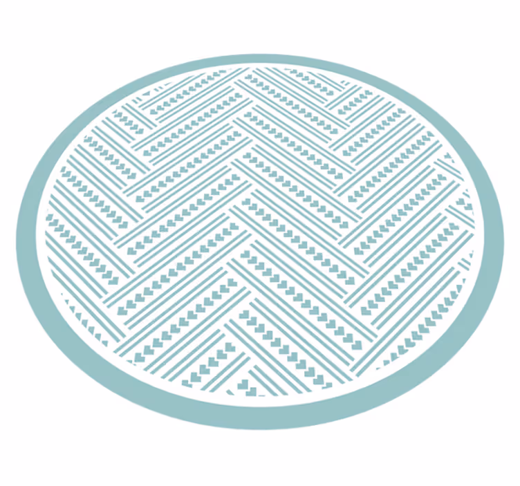 Vinilne preproge z geometrijskimi vzorci okrogla - TenStickers