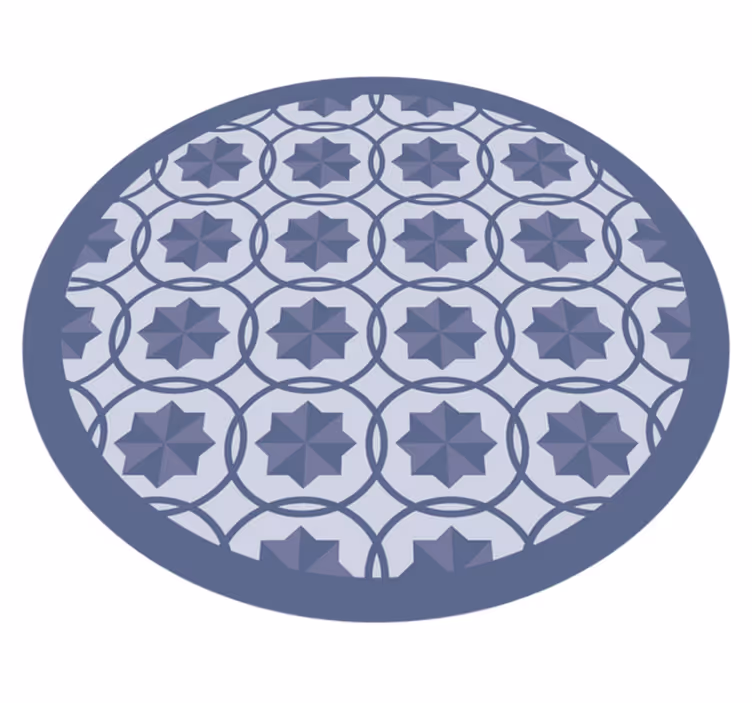 Prekrižani krogi moderna preproga - TenStickers