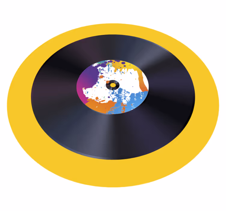 Abstraktni splash zapis Vinilne talne obloge z teksturo - TenStickers