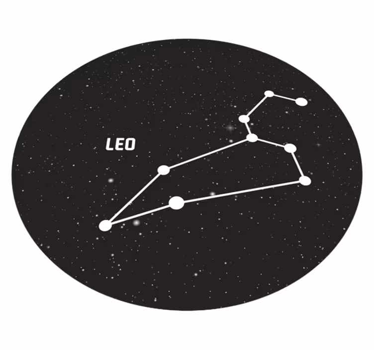 Zodiakalno znamenje leo moderna preproga - TenStickers