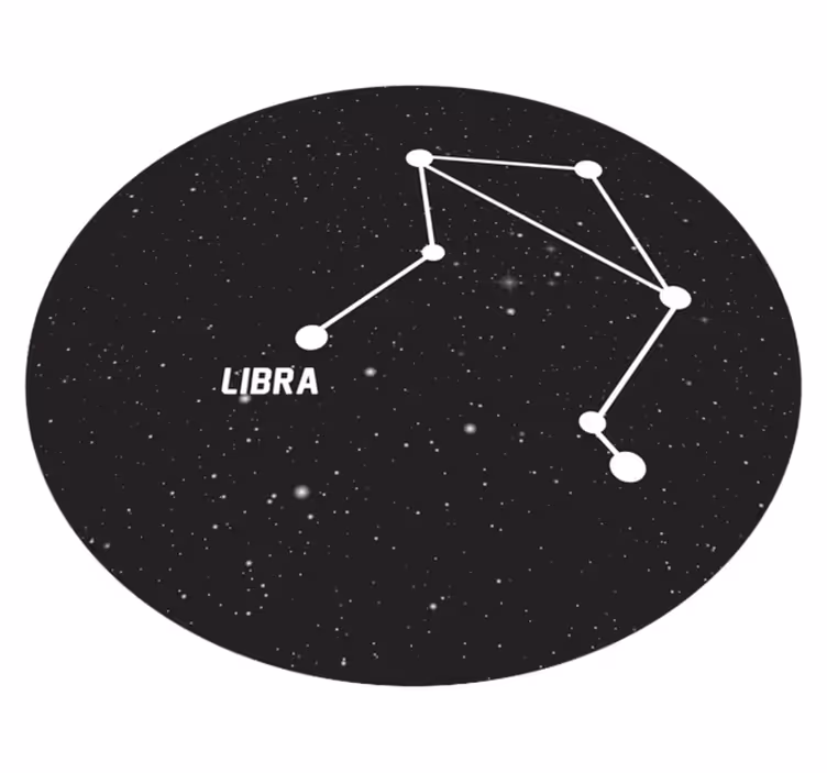 Zodiakalno ozvezdje vinilna preproga s zvezdami - TenStickers