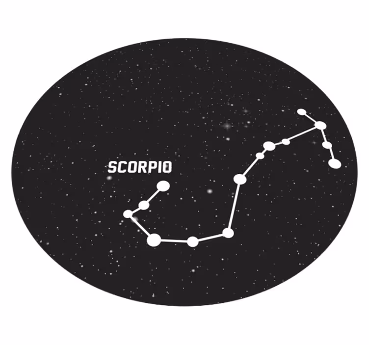 Zodiakalno znamenje škorpijon moderna preproga - TenStickers