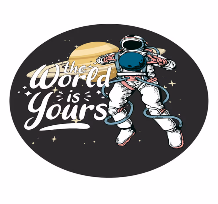 Vesolje svet je tvoja moderna preproga - TenStickers