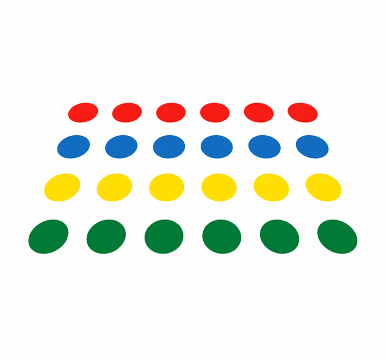 Vinil preproga twister igra za otroke - TenStickers