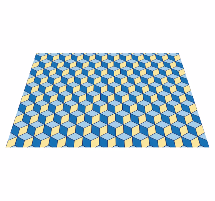 Vinil preproga kuhinja 3d efekt geometrijske preproge - TenStickers