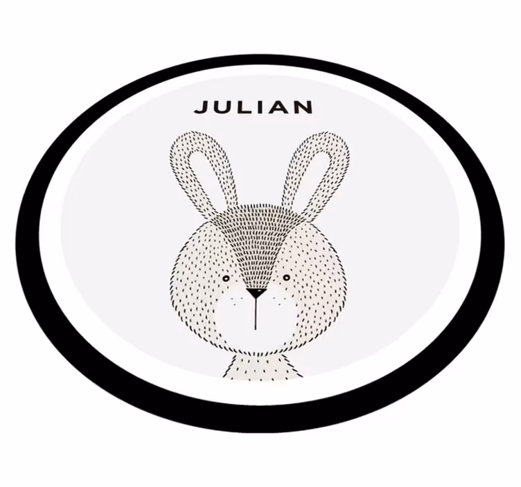 Prilagodljiva preproga iz vinila preproga zajec - TenStickers