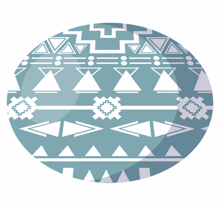 Vinilne preproge z geometrijskimi vzorci tribal geometrija - TenStickers