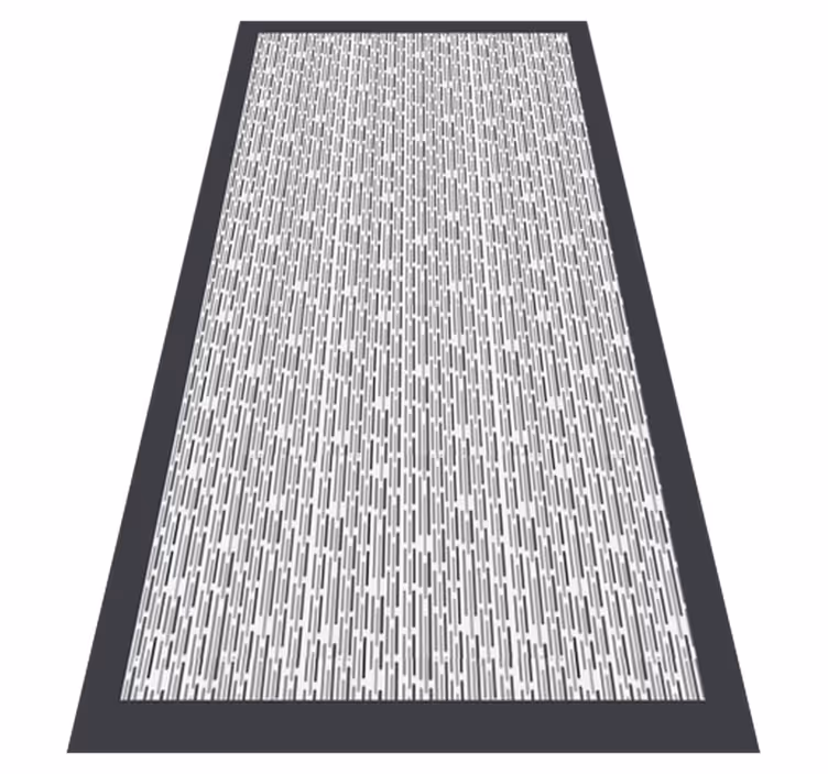 Temno sive vrvi minimalna preproga - TenStickers