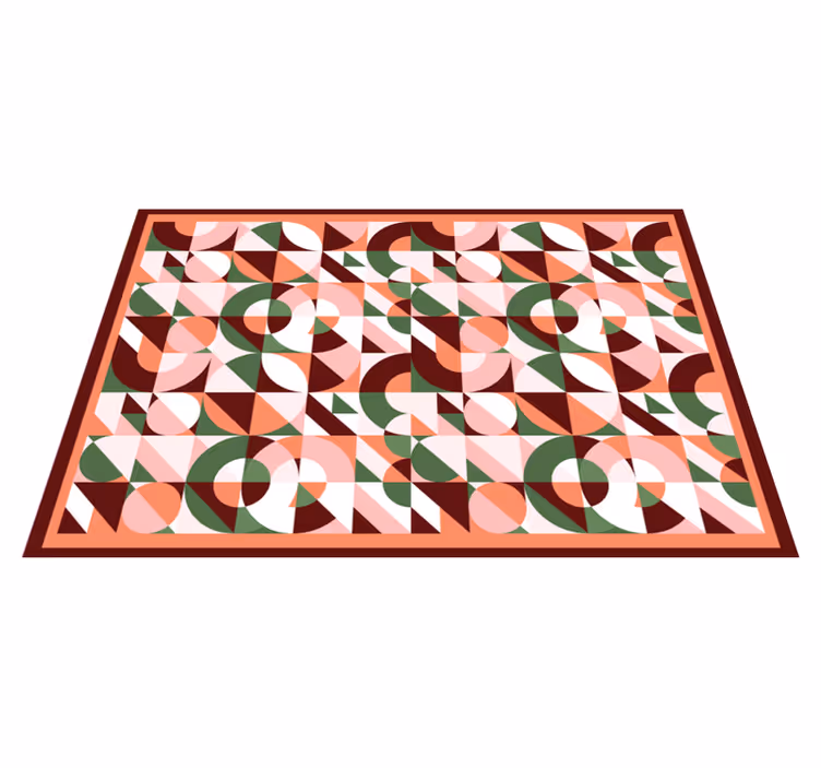 Geometrijske barvite tiskane geometrijske preproge - TenStickers