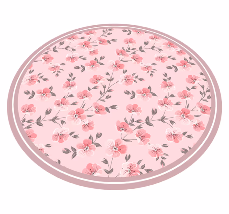 Roza cvetni listi cvetni preprogo - TenStickers
