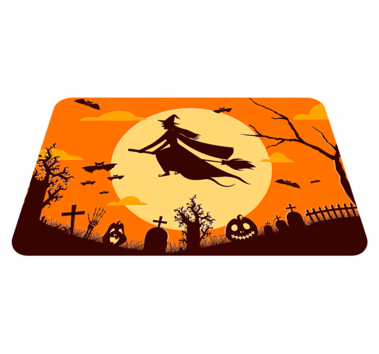 Leteče čarovnice halloween podstavki - TenStickers