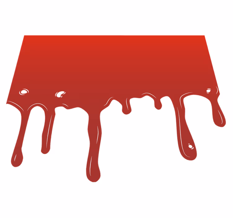 Mlaka krvi halloween podstavki - TenStickers