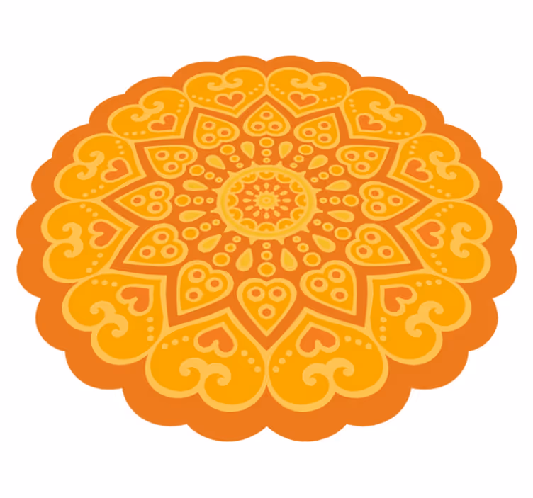 Mandala talni poudarek Vinilna preproga mandala - TenStickers