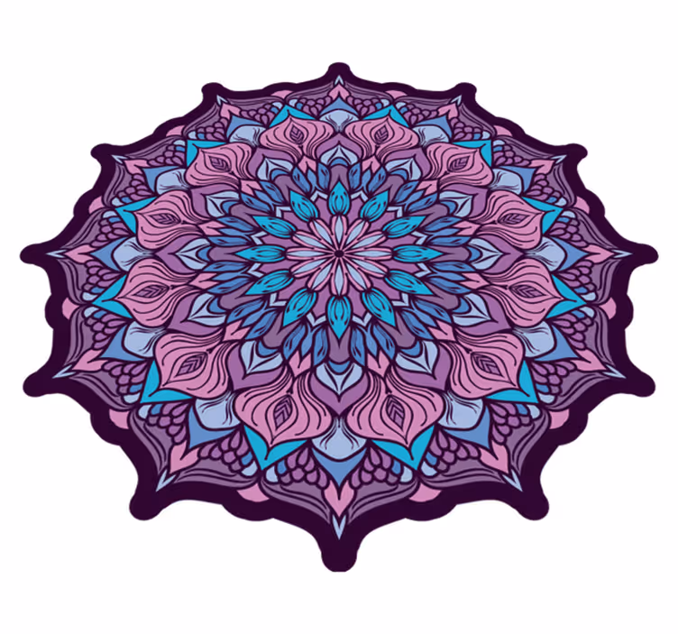 Boho mandala vzorec mandala vinil preproga - TenStickers