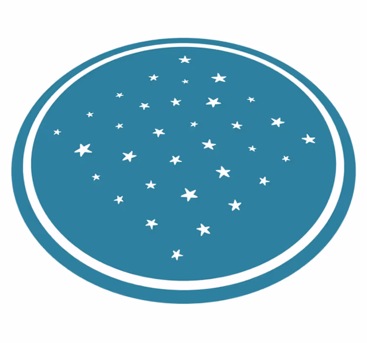 Zvezdni motiv vinilna preproga s zvezdami - TenStickers