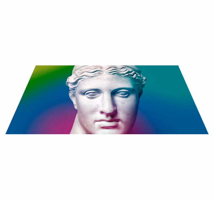 Kiparski gradient minimalistična vinilna preproga - TenStickers