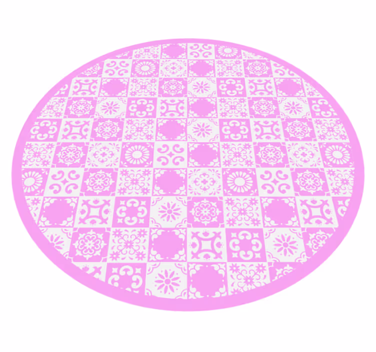 Krog z navdihom mandale Vinilna preproga mandala - TenStickers