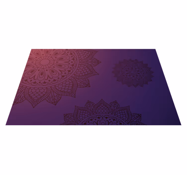 Preproga z vzorcem mandale Vinilna preproga mandala - TenStickers