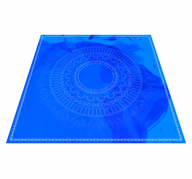 Meditacijski krog mandale Vinilna preproga mandala - TenStickers