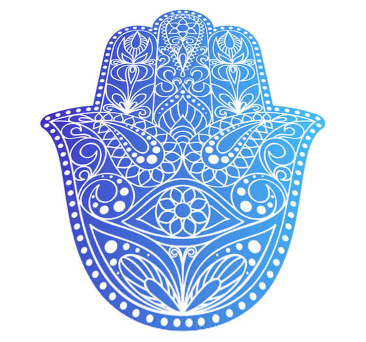 Dekor, navdihnjen z mandalo Vinilna preproga mandala - TenStickers