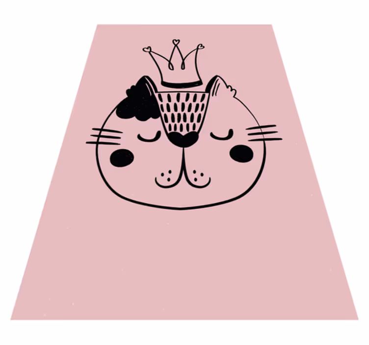 čudovita preproga mačka princeska - TenStickers