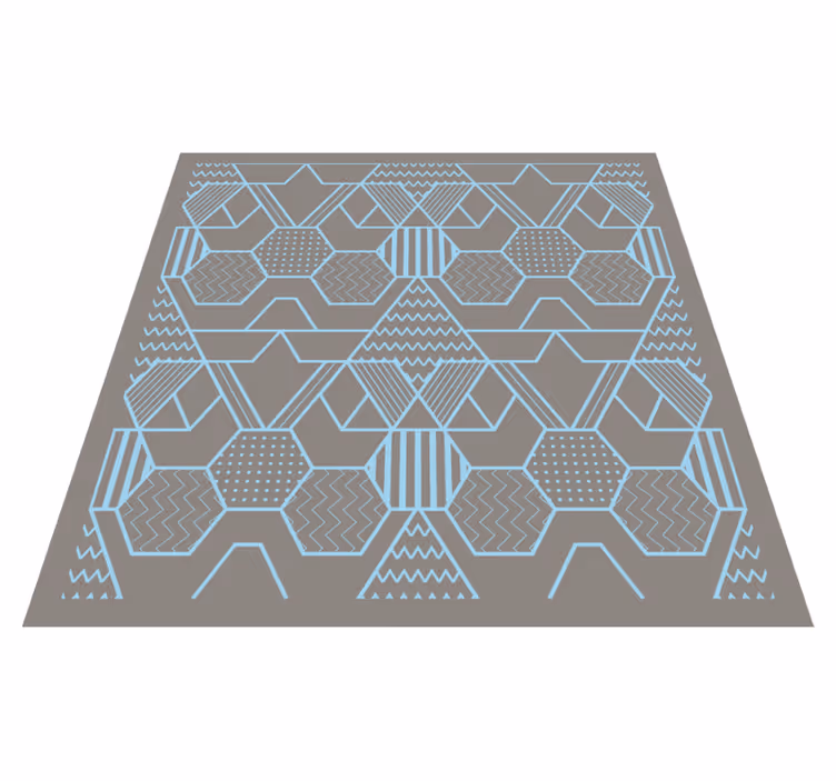 Vinilne preproge z geometrijskimi vzorci abstraktne oblike - TenStickers