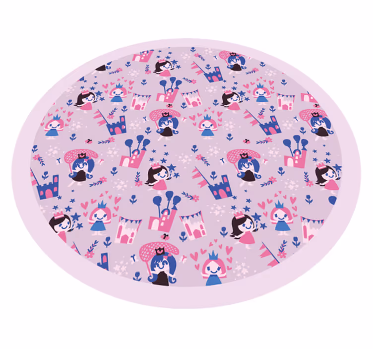 Pravljični krogec Otroške vinilna preproga - TenStickers