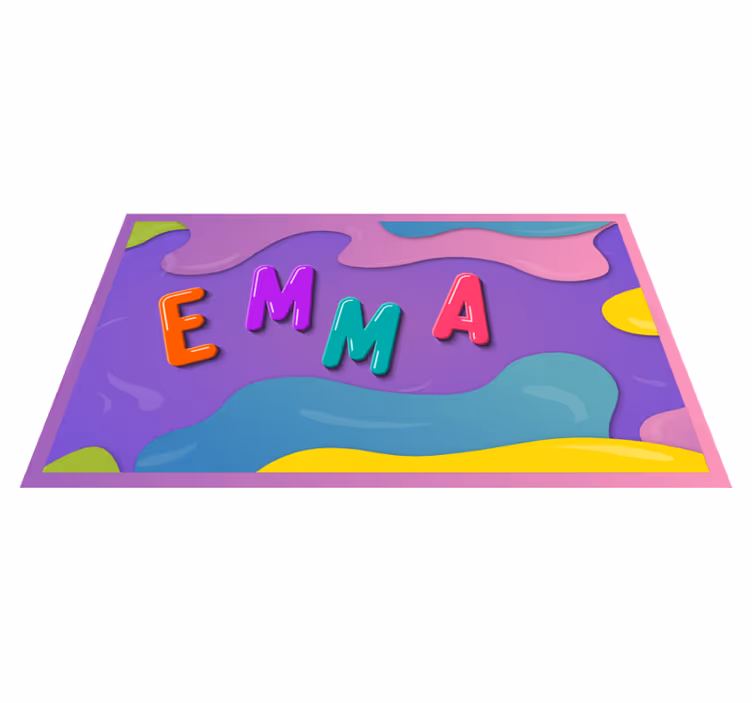Barvita 3d prilagodljivo ime personalizirana podloga - TenStickers