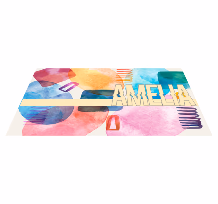 Prilagojeno ime Vinilna preproga z imeni - TenStickers
