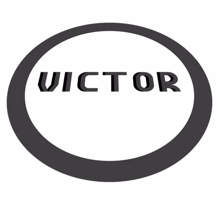 Personaliziran monogram Vinilna preproga z imeni - TenStickers