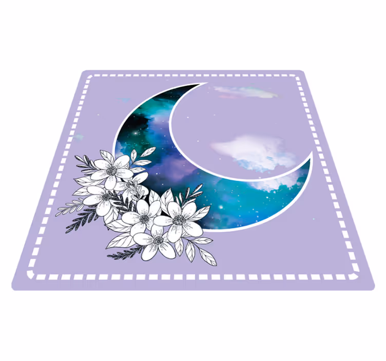 Nebeški cvetovi cvetlična vinilna preproga - TenStickers