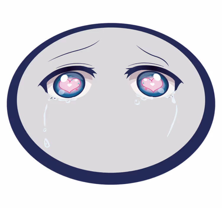 Jokajoči anime obraz Vinilne preproge v drugih vzorcih - TenStickers