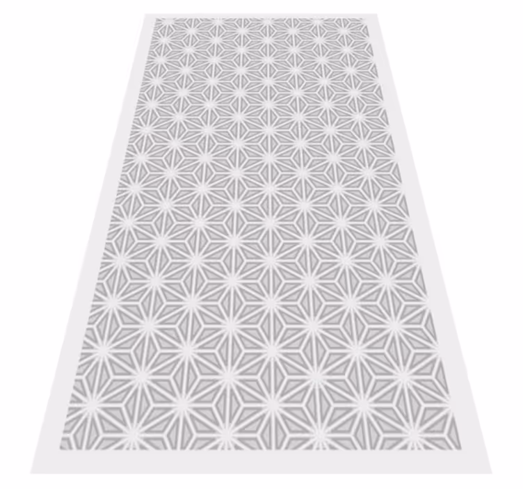 Elegantne sive geometrijske preproge iz vinila - TenStickers